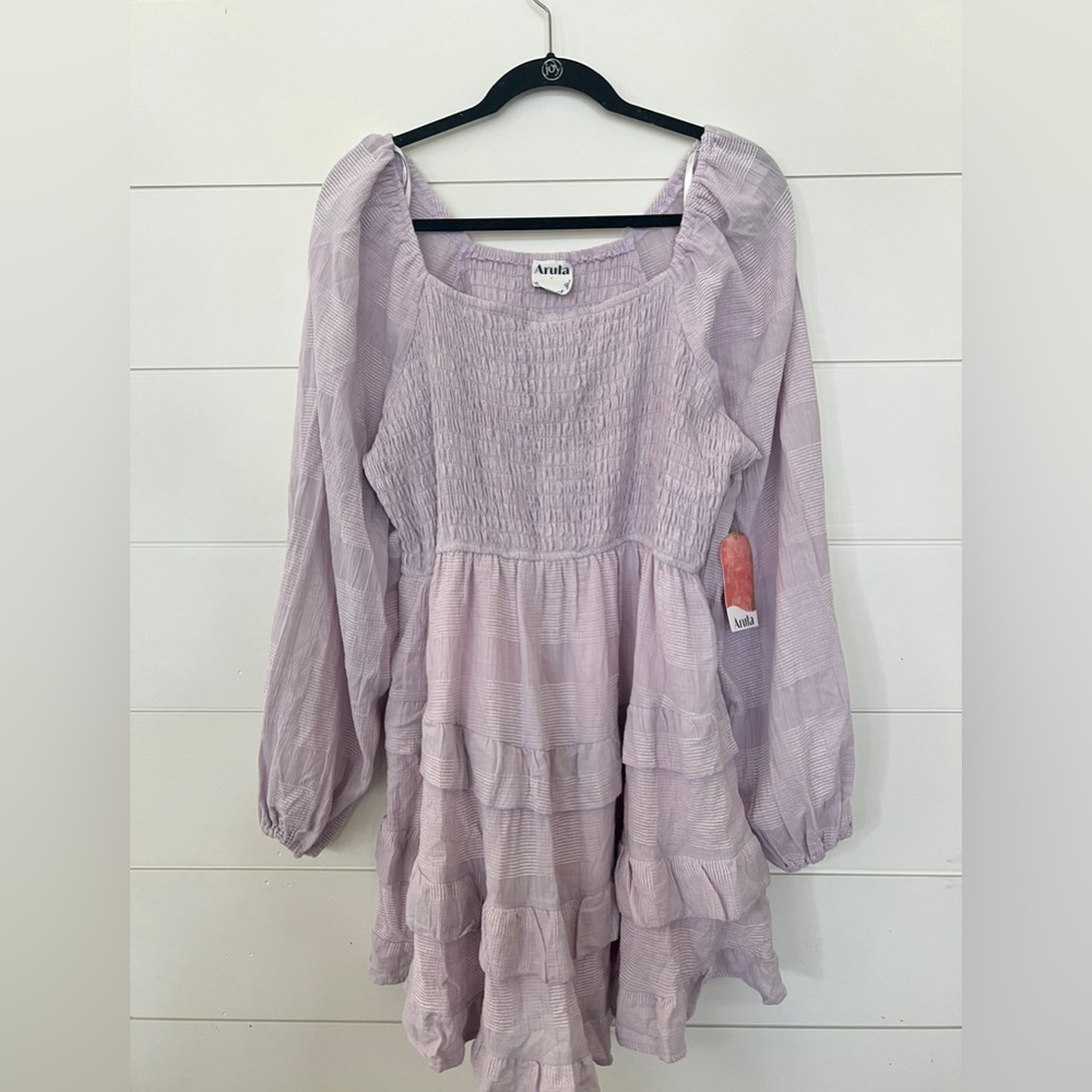 lilac smocked, size xl